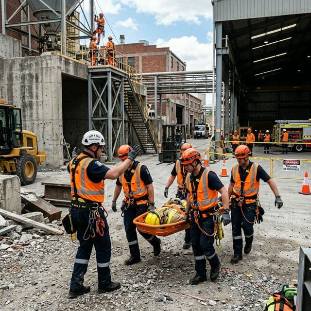 Acil durum arama kurtarma ekibi tatbikat eğitimi